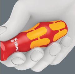 160 i/7 Zestaw wkrętaków Kraftform Seria 100 + jednobiegunowy tester fazy + wieszak, 7 części WERA (05006147001)