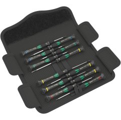 Kraftform Micro 12 Universal 1 Zestaw wkrętaków precyzyjnych nasadowych, 12 części WERA (05073675001)