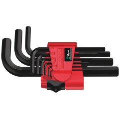 950/9 Hex-Plus 7 Zestaw kluczy trzpieniowych krótkich, BlackLaser, metrycznych, 9 części WERA (05021737001)