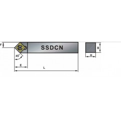 Nóż tokarski składany SSDCN 0808-06 Pafana (SSDCN0808-06)