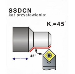 Nóż tokarski składany SSDCN 0808-06 Pafana (SSDCN0808-06)